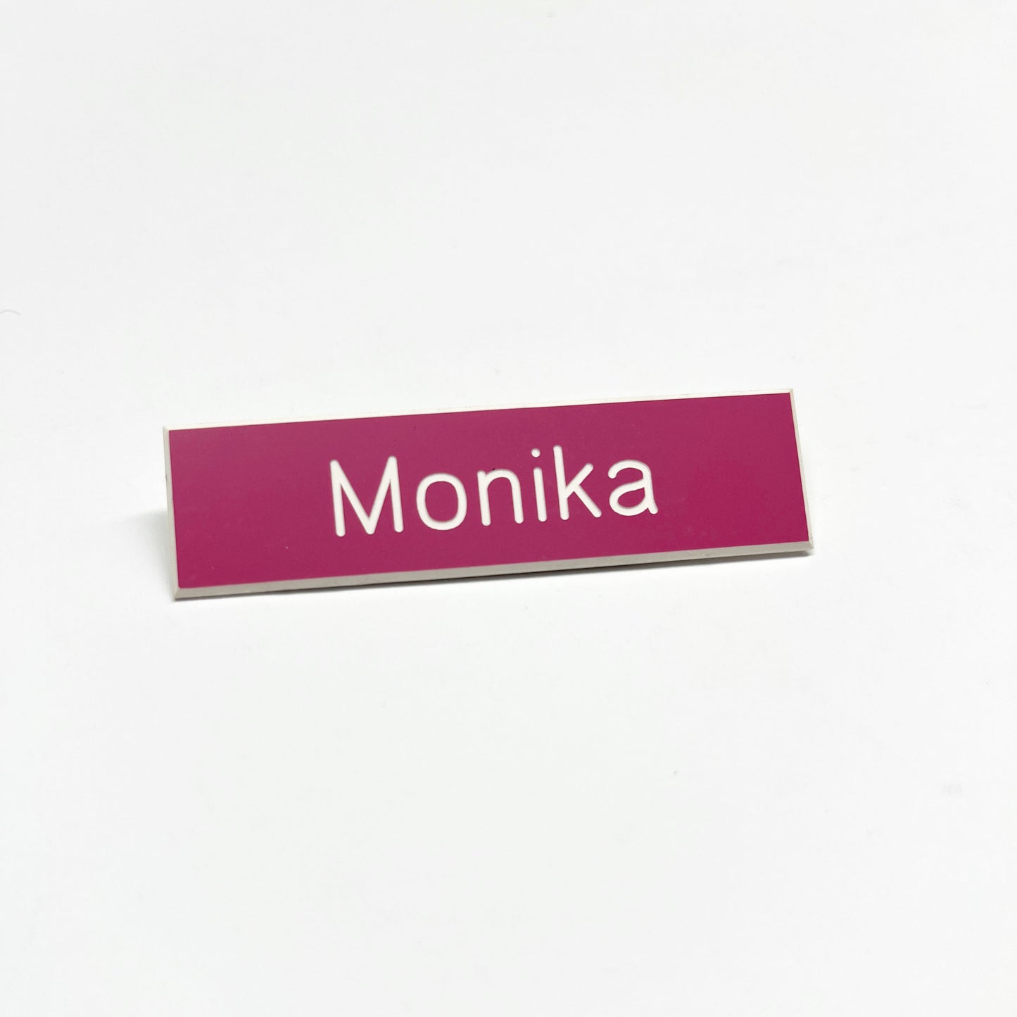 Julia Scher: Guard Name Tag, 2018