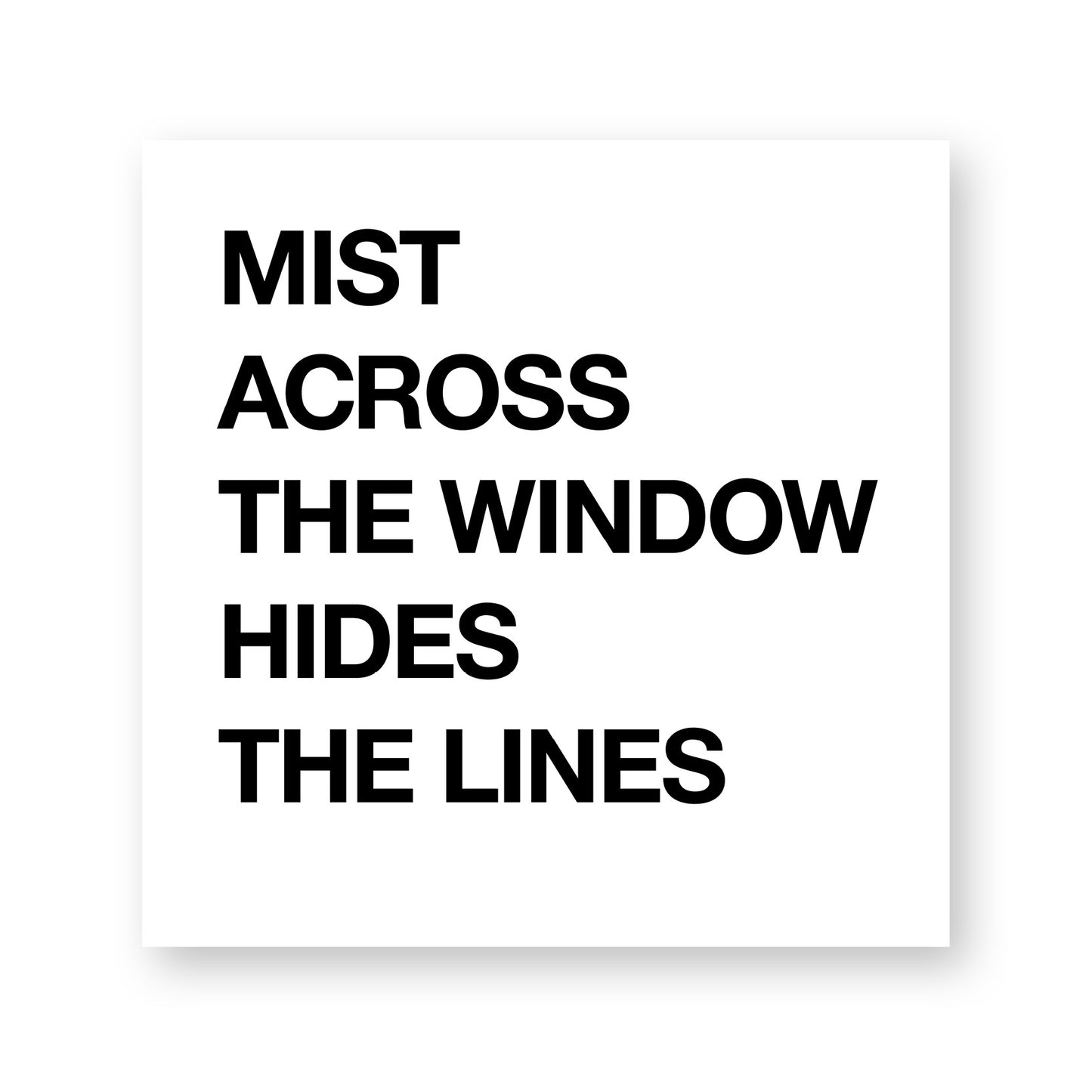 My Life My Passion: Mist Across The Window Hides The Lines (MOSL-1)